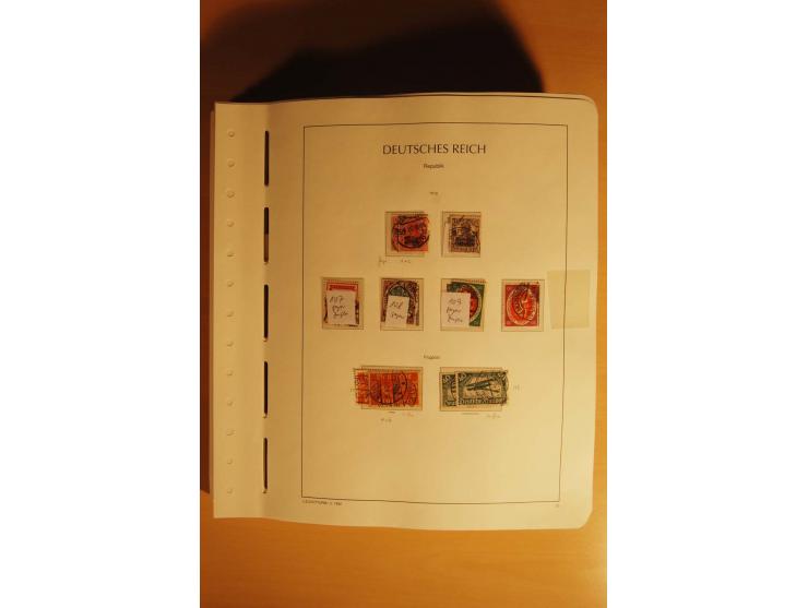 1919/32, umfangreiche, meist gestempelte und ungebrauchte/postfrische Sammlung im Vordruckalbum mit vielen besseren und kompl