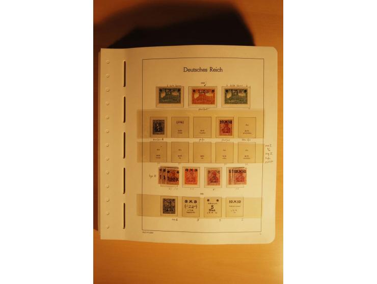 1919/32, umfangreiche, meist gestempelte und ungebrauchte/postfrische Sammlung im Vordruckalbum mit vielen besseren und kompl
