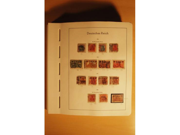 1919/32, umfangreiche, meist gestempelte und ungebrauchte/postfrische Sammlung im Vordruckalbum mit vielen besseren und kompl