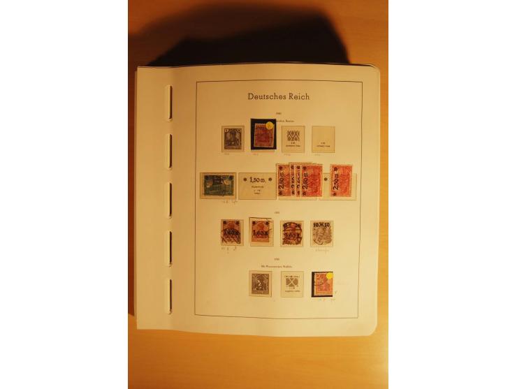 1919/32, umfangreiche, meist gestempelte und ungebrauchte/postfrische Sammlung im Vordruckalbum mit vielen besseren und kompl