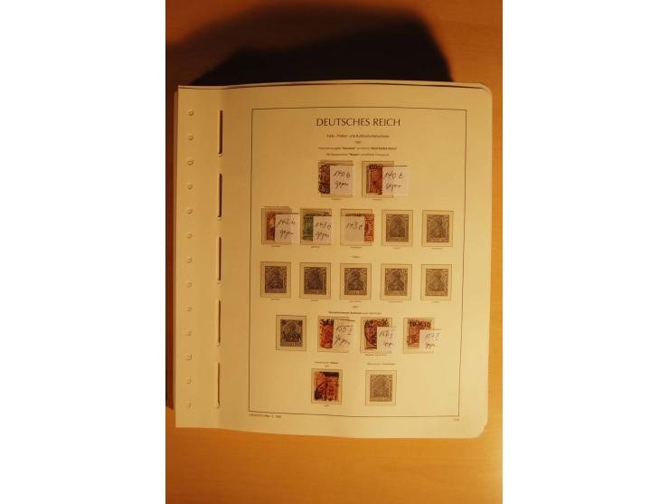 1919/32, umfangreiche, meist gestempelte und ungebrauchte/postfrische Sammlung im Vordruckalbum mit vielen besseren und kompl