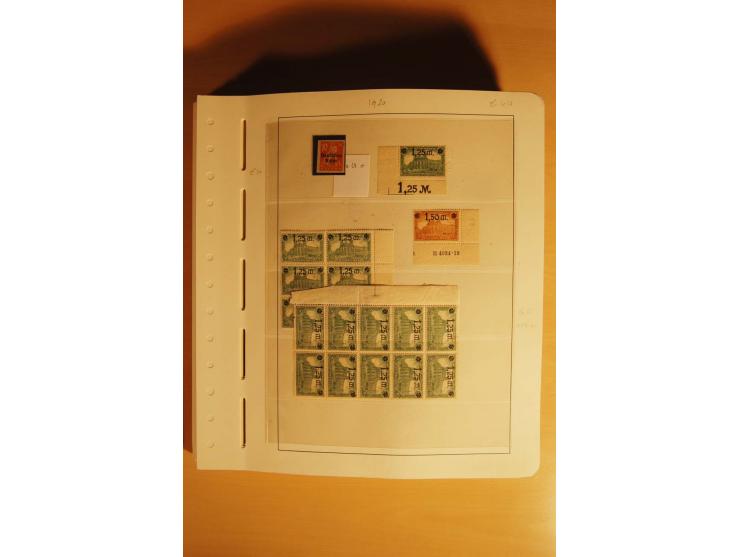 1919/32, umfangreiche, meist gestempelte und ungebrauchte/postfrische Sammlung im Vordruckalbum mit vielen besseren und kompl