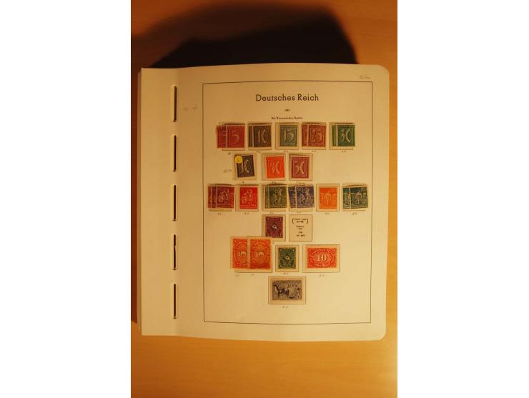 1919/32, umfangreiche, meist gestempelte und ungebrauchte/postfrische Sammlung im Vordruckalbum mit vielen besseren und kompl