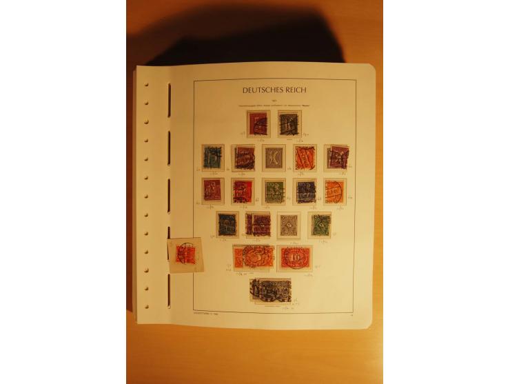 1919/32, umfangreiche, meist gestempelte und ungebrauchte/postfrische Sammlung im Vordruckalbum mit vielen besseren und kompl
