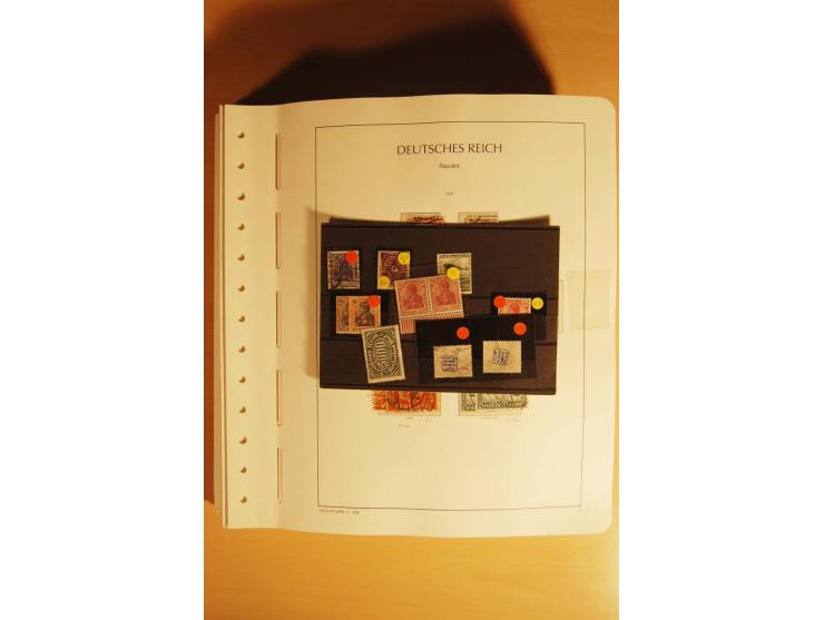 1919/32, umfangreiche, meist gestempelte und ungebrauchte/postfrische Sammlung im Vordruckalbum mit vielen besseren und kompl