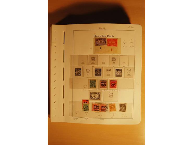 1919/32, umfangreiche, meist gestempelte und ungebrauchte/postfrische Sammlung im Vordruckalbum mit vielen besseren und kompl