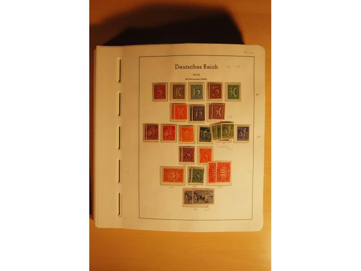 1919/32, umfangreiche, meist gestempelte und ungebrauchte/postfrische Sammlung im Vordruckalbum mit vielen besseren und kompl