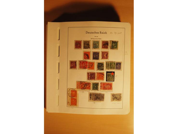 1919/32, umfangreiche, meist gestempelte und ungebrauchte/postfrische Sammlung im Vordruckalbum mit vielen besseren und kompl