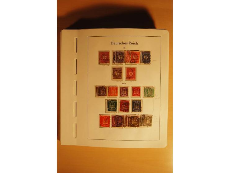 1919/32, umfangreiche, meist gestempelte und ungebrauchte/postfrische Sammlung im Vordruckalbum mit vielen besseren und kompl