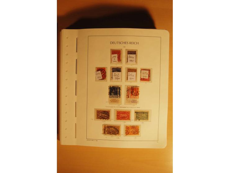 1919/32, umfangreiche, meist gestempelte und ungebrauchte/postfrische Sammlung im Vordruckalbum mit vielen besseren und kompl