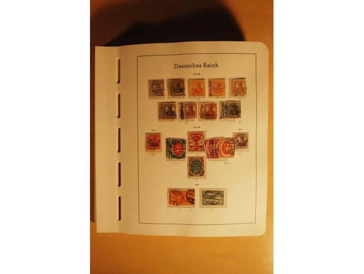 1919/32, umfangreiche, meist gestempelte und ungebrauchte/postfrische Sammlung im Vordruckalbum mit vielen besseren und kompl