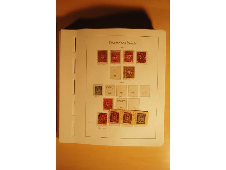 1919/32, umfangreiche, meist gestempelte und ungebrauchte/postfrische Sammlung im Vordruckalbum mit vielen besseren und kompl