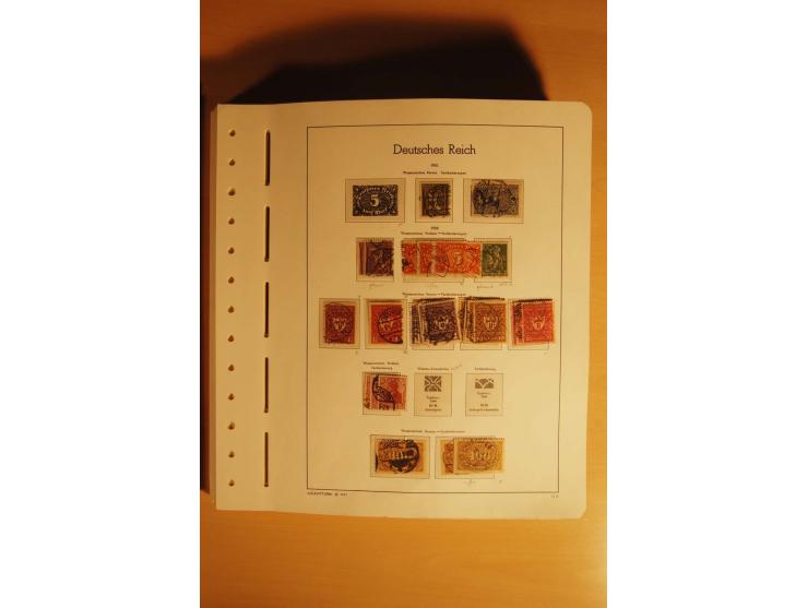 1919/32, umfangreiche, meist gestempelte und ungebrauchte/postfrische Sammlung im Vordruckalbum mit vielen besseren und kompl