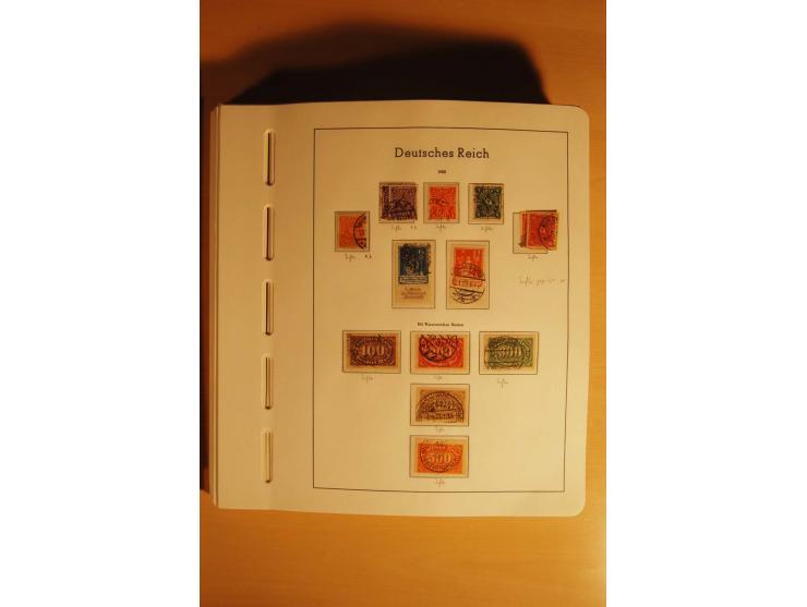 1919/32, umfangreiche, meist gestempelte und ungebrauchte/postfrische Sammlung im Vordruckalbum mit vielen besseren und kompl