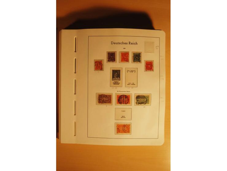 1919/32, umfangreiche, meist gestempelte und ungebrauchte/postfrische Sammlung im Vordruckalbum mit vielen besseren und kompl