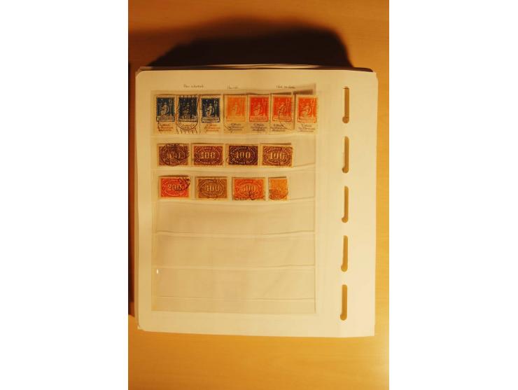 1919/32, umfangreiche, meist gestempelte und ungebrauchte/postfrische Sammlung im Vordruckalbum mit vielen besseren und kompl