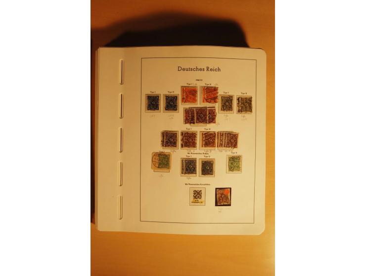 1919/32, umfangreiche, meist gestempelte und ungebrauchte/postfrische Sammlung im Vordruckalbum mit vielen besseren und kompl