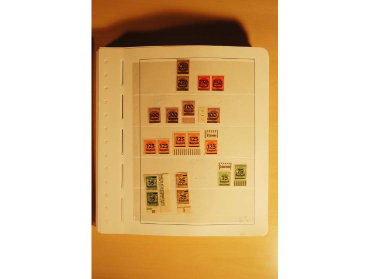 1919/32, umfangreiche, meist gestempelte und ungebrauchte/postfrische Sammlung im Vordruckalbum mit vielen besseren und kompl