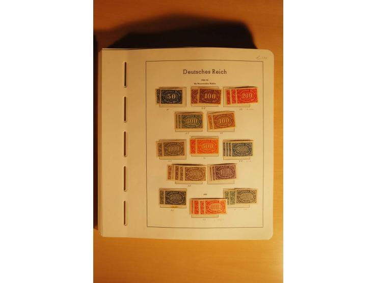 1919/32, umfangreiche, meist gestempelte und ungebrauchte/postfrische Sammlung im Vordruckalbum mit vielen besseren und kompl