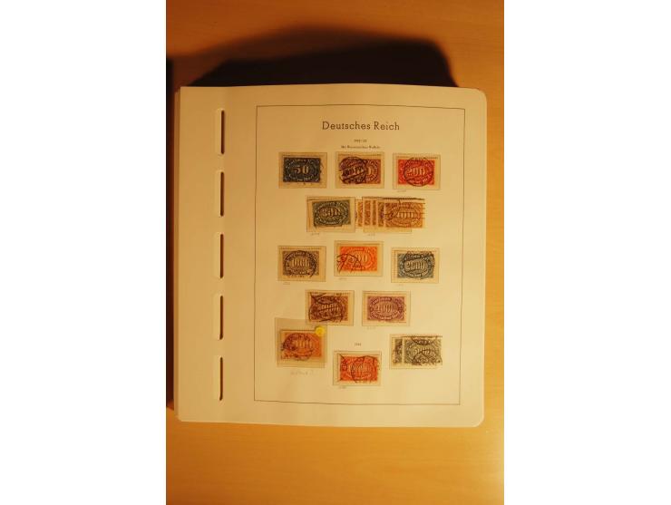 1919/32, umfangreiche, meist gestempelte und ungebrauchte/postfrische Sammlung im Vordruckalbum mit vielen besseren und kompl