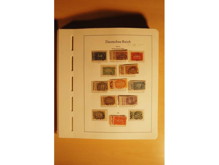 1919/32, umfangreiche, meist gestempelte und ungebrauchte/postfrische Sammlung im Vordruckalbum mit vielen besseren und kompl
