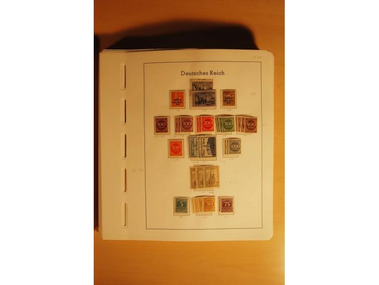 1919/32, umfangreiche, meist gestempelte und ungebrauchte/postfrische Sammlung im Vordruckalbum mit vielen besseren und kompl