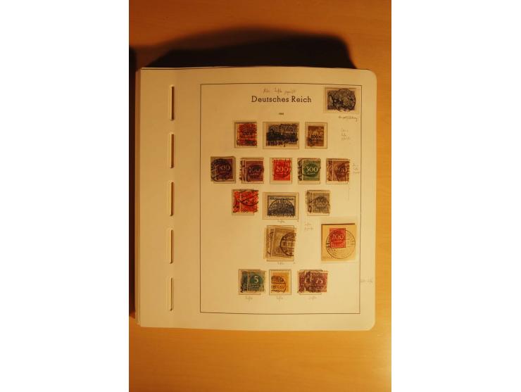 1919/32, umfangreiche, meist gestempelte und ungebrauchte/postfrische Sammlung im Vordruckalbum mit vielen besseren und kompl