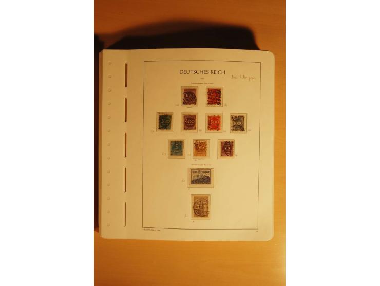 1919/32, umfangreiche, meist gestempelte und ungebrauchte/postfrische Sammlung im Vordruckalbum mit vielen besseren und kompl