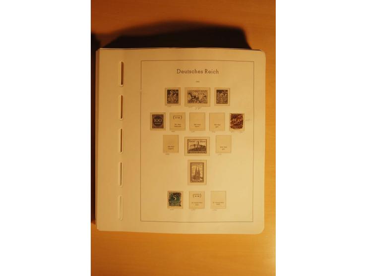 1919/32, umfangreiche, meist gestempelte und ungebrauchte/postfrische Sammlung im Vordruckalbum mit vielen besseren und kompl