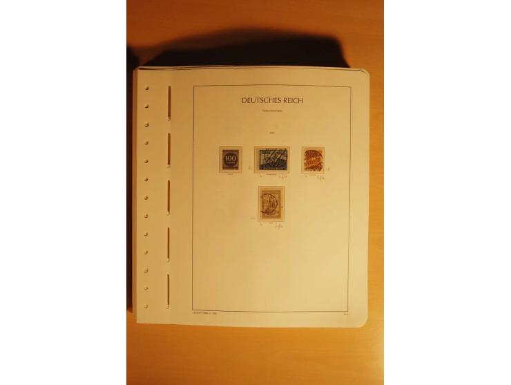 1919/32, umfangreiche, meist gestempelte und ungebrauchte/postfrische Sammlung im Vordruckalbum mit vielen besseren und kompl