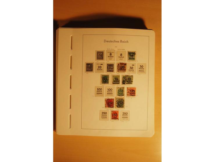 1919/32, umfangreiche, meist gestempelte und ungebrauchte/postfrische Sammlung im Vordruckalbum mit vielen besseren und kompl