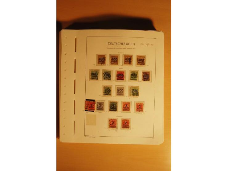 1919/32, umfangreiche, meist gestempelte und ungebrauchte/postfrische Sammlung im Vordruckalbum mit vielen besseren und kompl