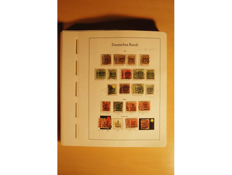 1919/32, umfangreiche, meist gestempelte und ungebrauchte/postfrische Sammlung im Vordruckalbum mit vielen besseren und kompl