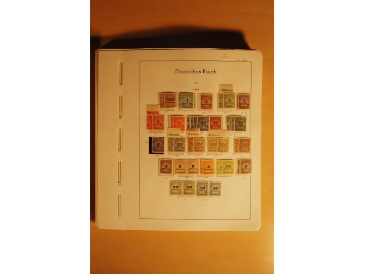 1919/32, umfangreiche, meist gestempelte und ungebrauchte/postfrische Sammlung im Vordruckalbum mit vielen besseren und kompl