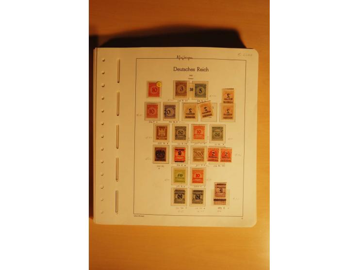 1919/32, umfangreiche, meist gestempelte und ungebrauchte/postfrische Sammlung im Vordruckalbum mit vielen besseren und kompl