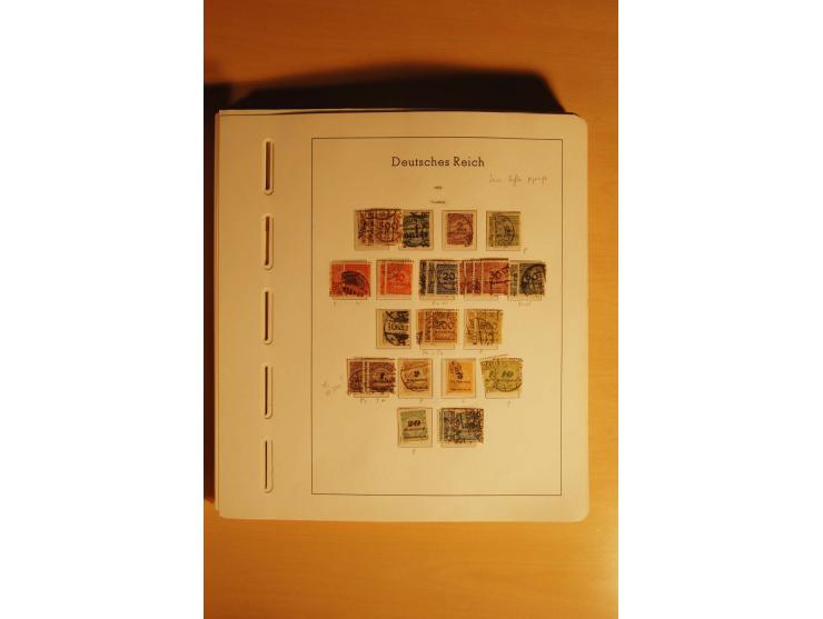 1919/32, umfangreiche, meist gestempelte und ungebrauchte/postfrische Sammlung im Vordruckalbum mit vielen besseren und kompl