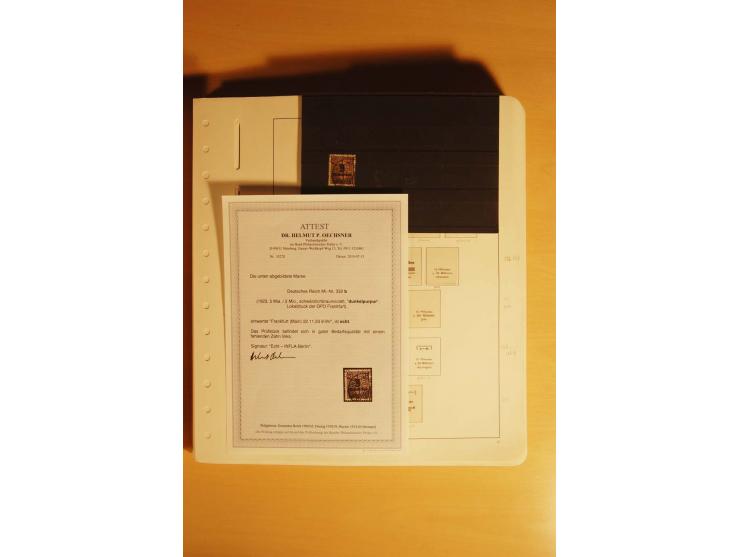 1919/32, umfangreiche, meist gestempelte und ungebrauchte/postfrische Sammlung im Vordruckalbum mit vielen besseren und kompl