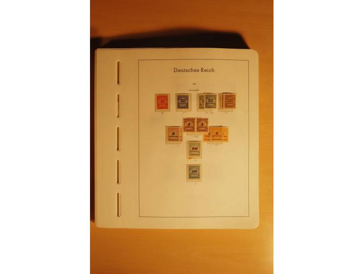 1919/32, umfangreiche, meist gestempelte und ungebrauchte/postfrische Sammlung im Vordruckalbum mit vielen besseren und kompl