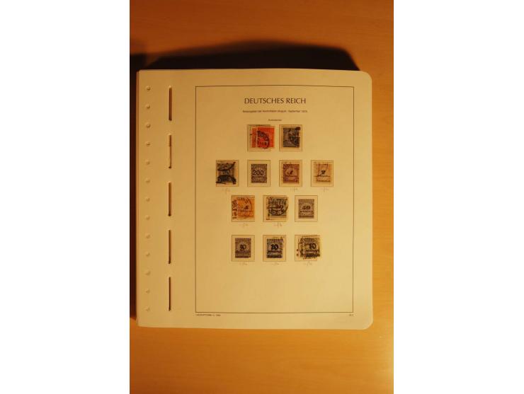 1919/32, umfangreiche, meist gestempelte und ungebrauchte/postfrische Sammlung im Vordruckalbum mit vielen besseren und kompl