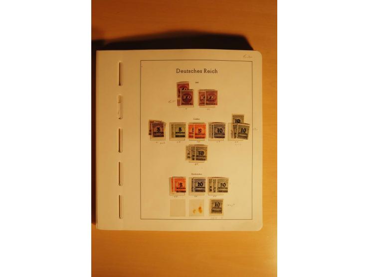 1919/32, umfangreiche, meist gestempelte und ungebrauchte/postfrische Sammlung im Vordruckalbum mit vielen besseren und kompl