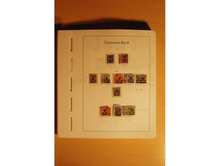 1919/32, umfangreiche, meist gestempelte und ungebrauchte/postfrische Sammlung im Vordruckalbum mit vielen besseren und kompl
