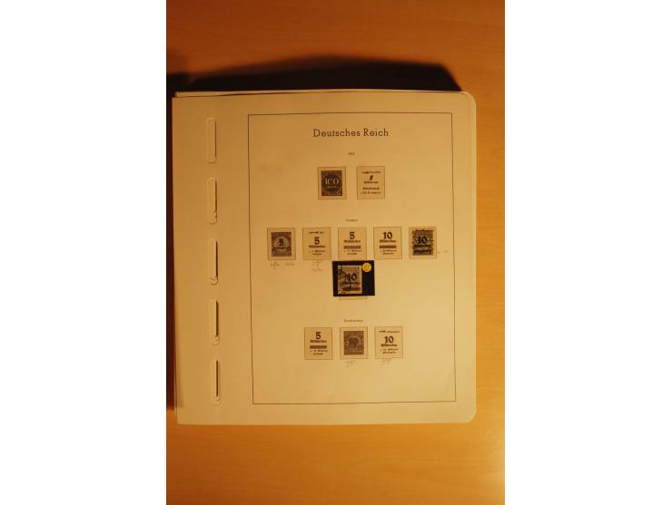1919/32, umfangreiche, meist gestempelte und ungebrauchte/postfrische Sammlung im Vordruckalbum mit vielen besseren und kompl