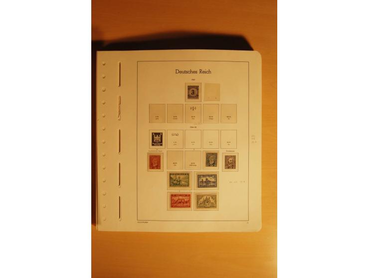 1919/32, umfangreiche, meist gestempelte und ungebrauchte/postfrische Sammlung im Vordruckalbum mit vielen besseren und kompl