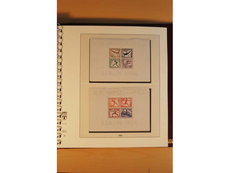 1923/45, postfrische kpl. Sammlung incl. Dienst, nur wenige Werte ungebraucht oder mit kleinen Gummimängeln,etliche sign. und