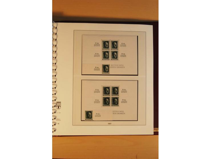 1923/45, postfrische kpl. Sammlung incl. Dienst, nur wenige Werte ungebraucht oder mit kleinen Gummimängeln,etliche sign. und