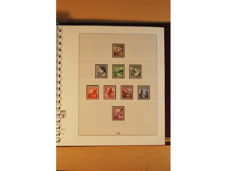 1923/45, postfrische kpl. Sammlung incl. Dienst, nur wenige Werte ungebraucht oder mit kleinen Gummimängeln,etliche sign. und