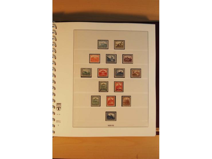 1923/45, postfrische kpl. Sammlung incl. Dienst, nur wenige Werte ungebraucht oder mit kleinen Gummimängeln,etliche sign. und