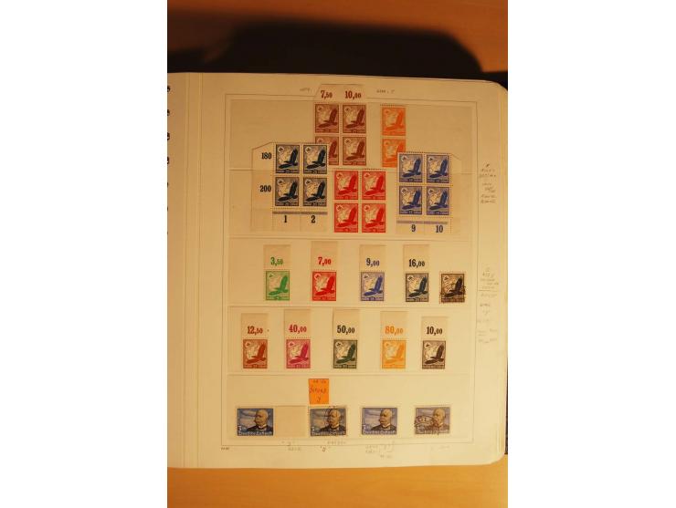 1933/45, postfrische kpl. bis weit überkpl. Sammlung mit Einheiten, Rand- und Eckrandstücken, HAN, Besonderheiten, Abarten, P