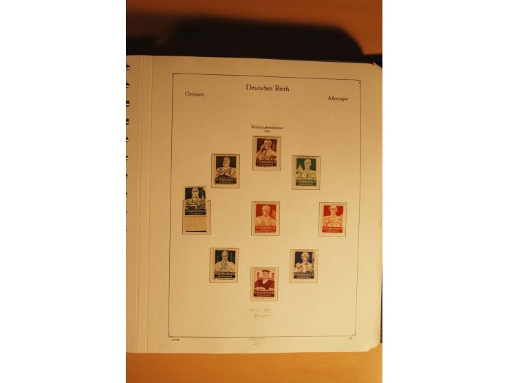 1933/45, postfrische kpl. bis weit überkpl. Sammlung mit Einheiten, Rand- und Eckrandstücken, HAN, Besonderheiten, Abarten, P