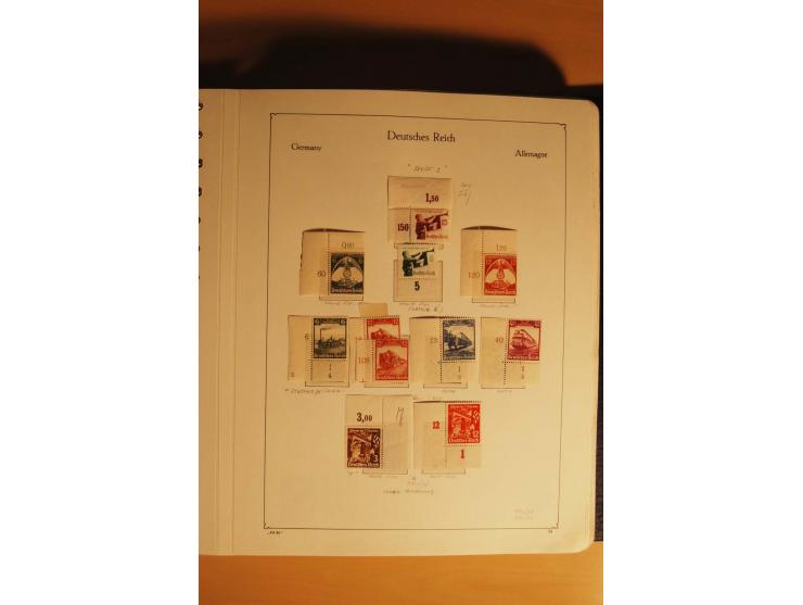 1933/45, postfrische kpl. bis weit überkpl. Sammlung mit Einheiten, Rand- und Eckrandstücken, HAN, Besonderheiten, Abarten, P
